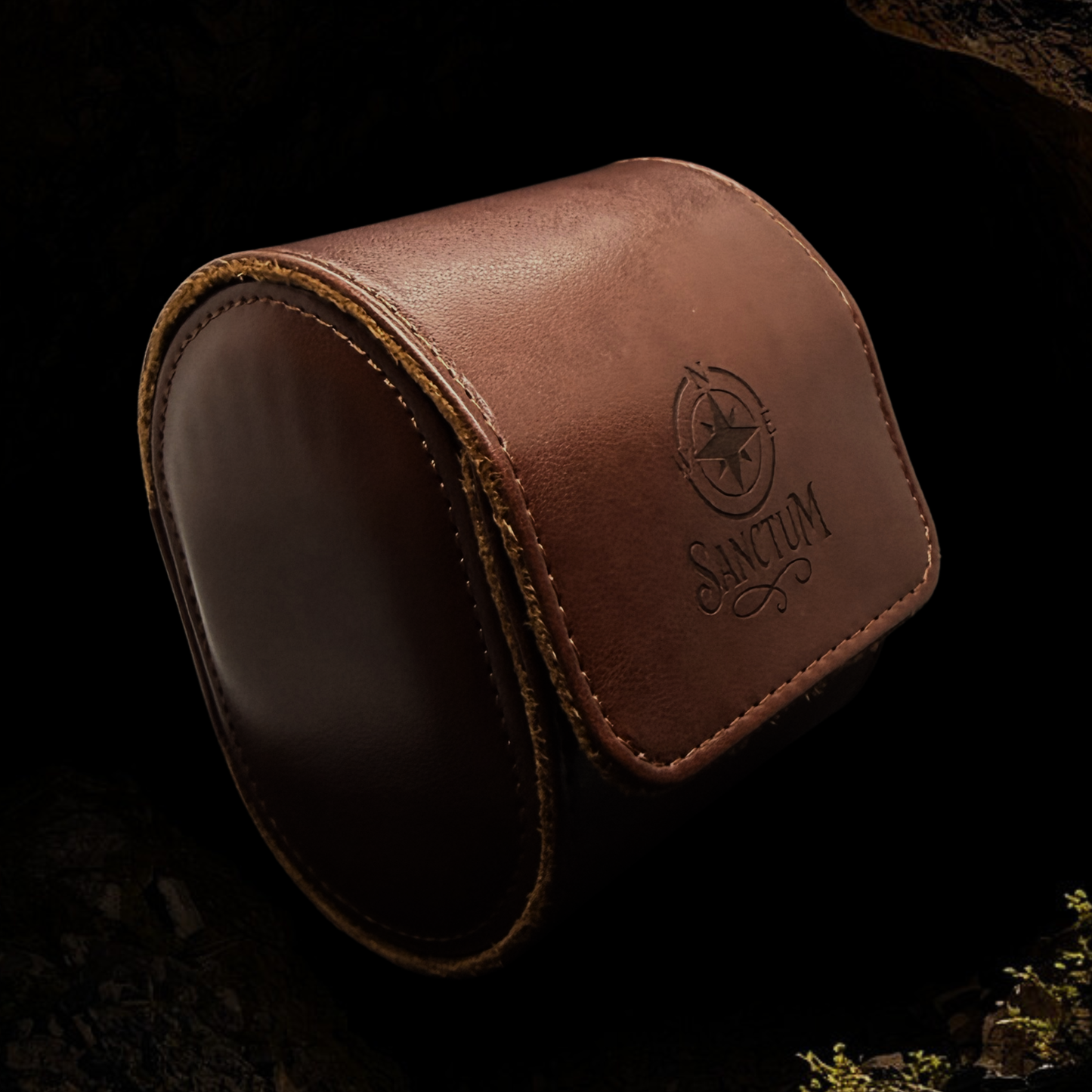 Signature Leather Watch Travel Case