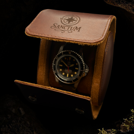 Signature Leather Watch Travel Case
